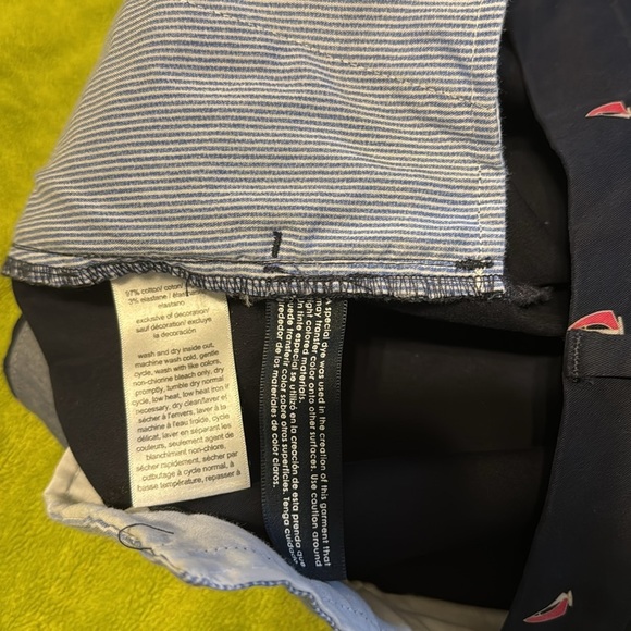 Tommy Hilfiger Women's Boat Print heritage Chino Pants Blue Size 12 - Picture 3 of 7